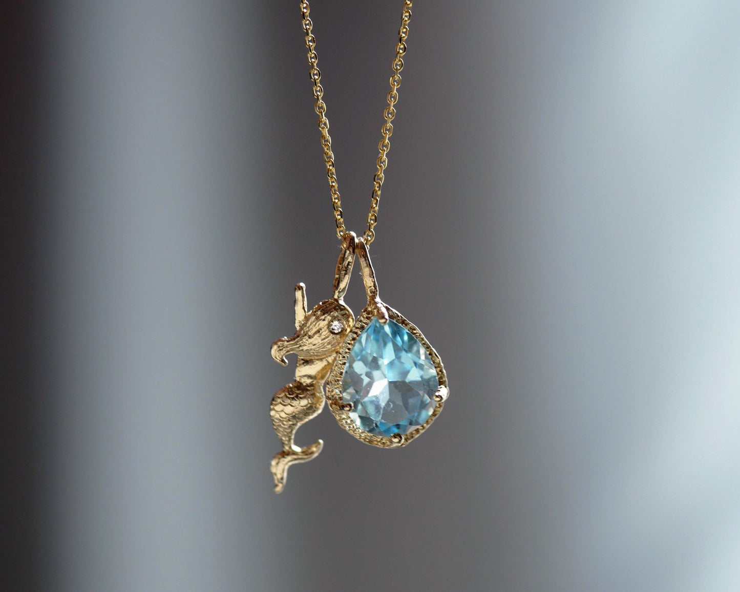 Topaz Charm Necklace