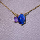 Purple Sapphire and Opal Necklace