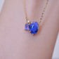 Purple Sapphire and Opal Necklace