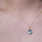 Water Droplet Charm Necklace