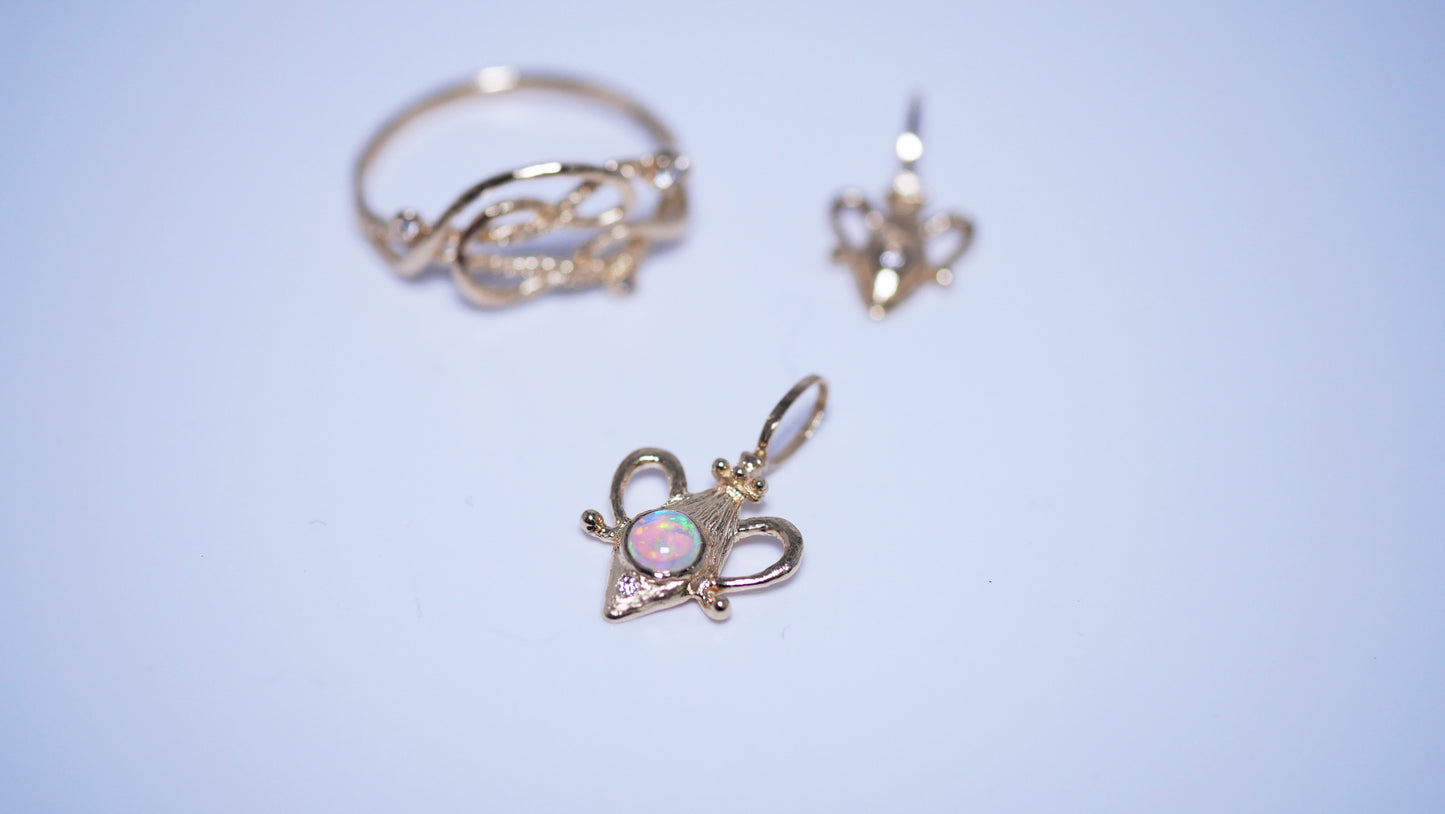 Elixir Opal Charm Necklace